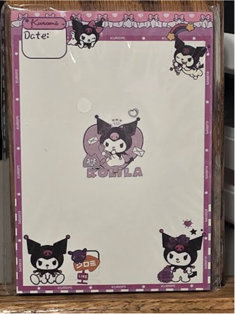 #KUR-2144 Kuromi Mini Notepad - 3x4 - 50 Sheet